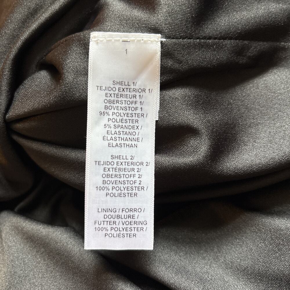 Aidan Mattox Beaded Maxi Dress Size 8 Black Backless Formal Evening Wear Wedding - Picture 14 of 16